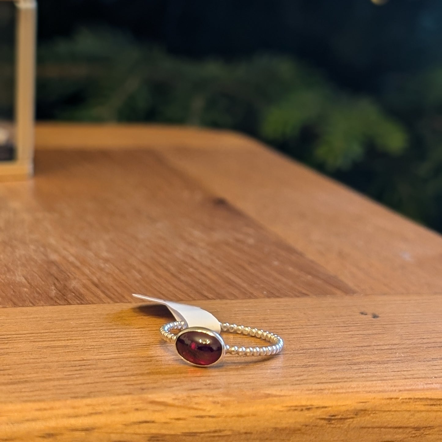 Oval Garnet Ring
