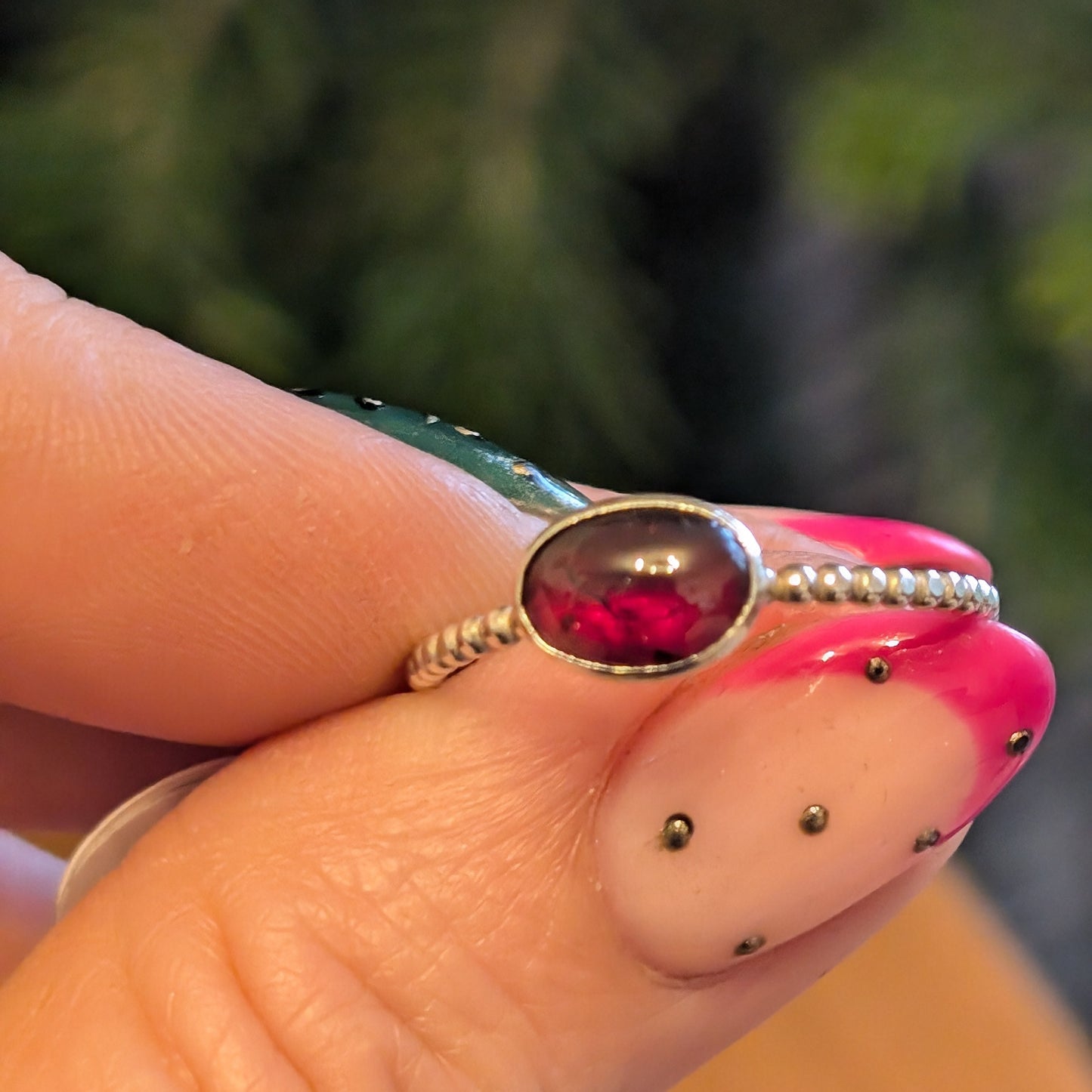Oval Garnet Ring