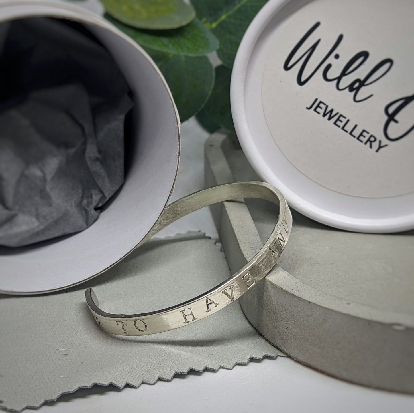 Cuff Bangle | Hand Stamped Keepsake