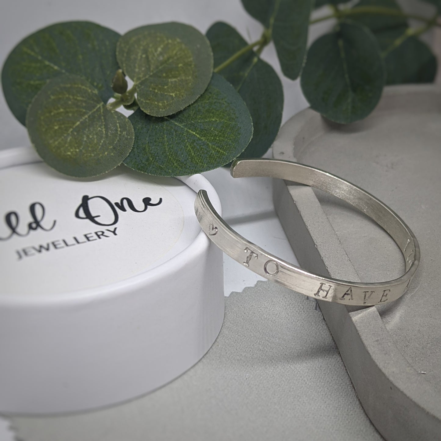 Cuff Bangle | Hand Stamped Keepsake