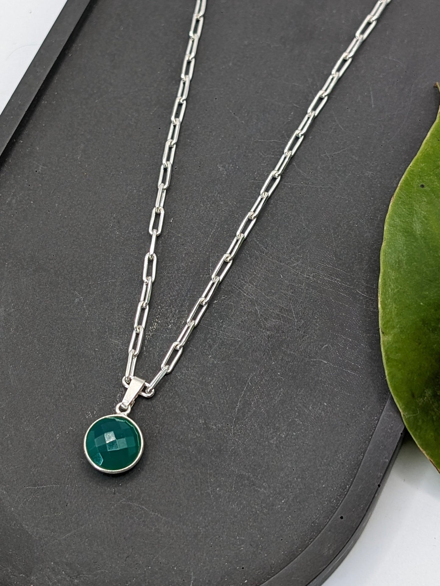 Necklace | Green Onyx