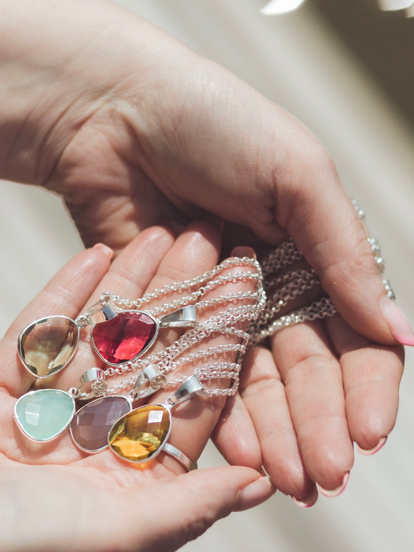 Necklace | Aqua Chalcedony