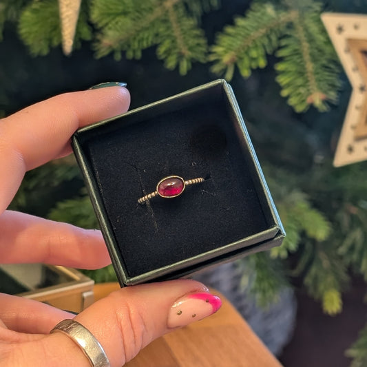 Oval Garnet Ring